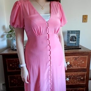 Jcrew Hot Pink Maxi Dress